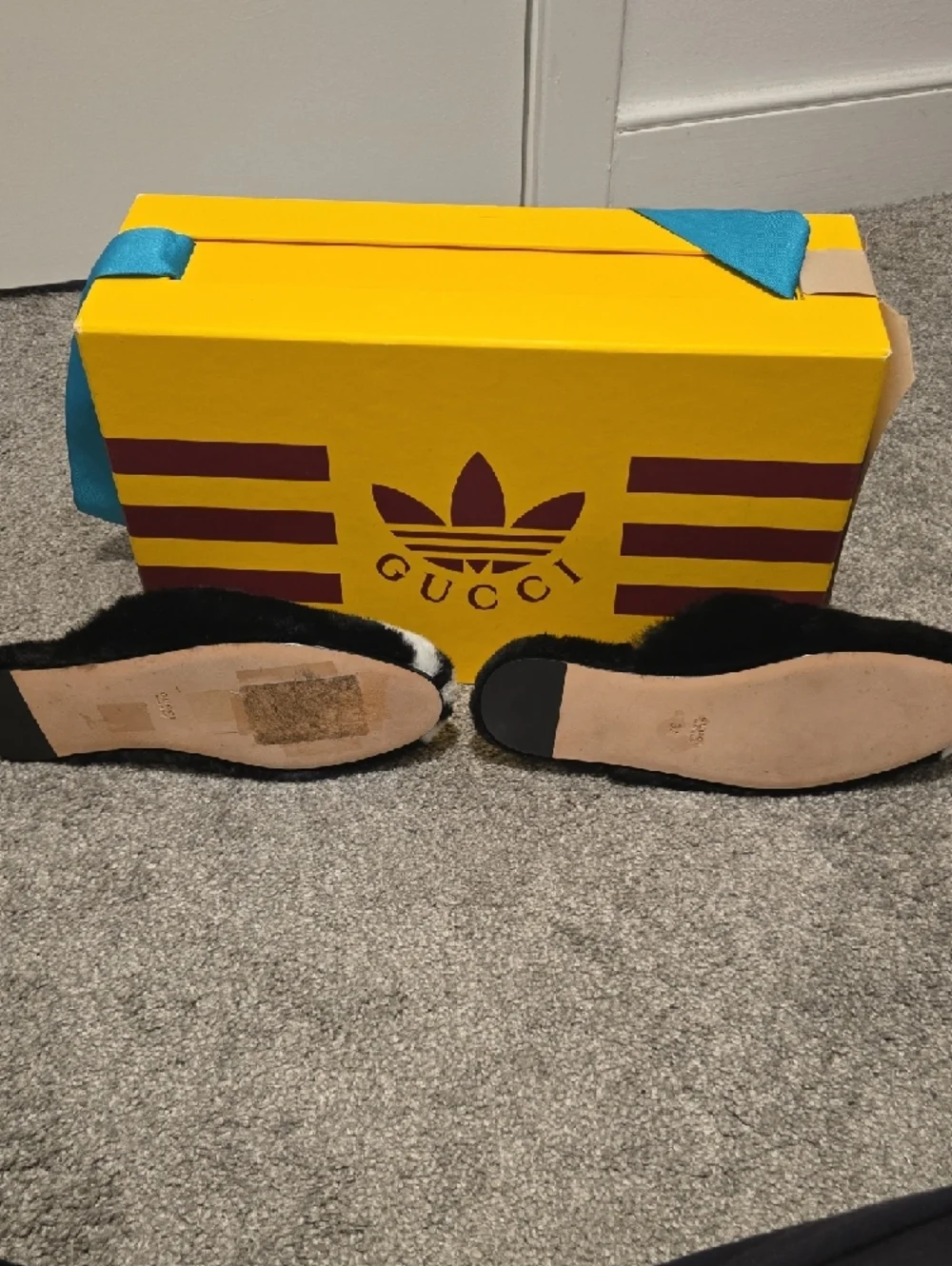 Gucci Black and White Zebra Fur Horsebit Mules - Picture 2 of 3